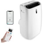 Climatiseur Mobile 14000BTU Climatiseur Portable avec Refroidissement Chauffage Déshumidification et Ventilation Télécommande/Application