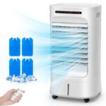 Climatiseur Mobile 3 en 1 avec Télécommande Minuterie 15h Réservoir 10 L Oscillation et Modes/Vitesses Variables