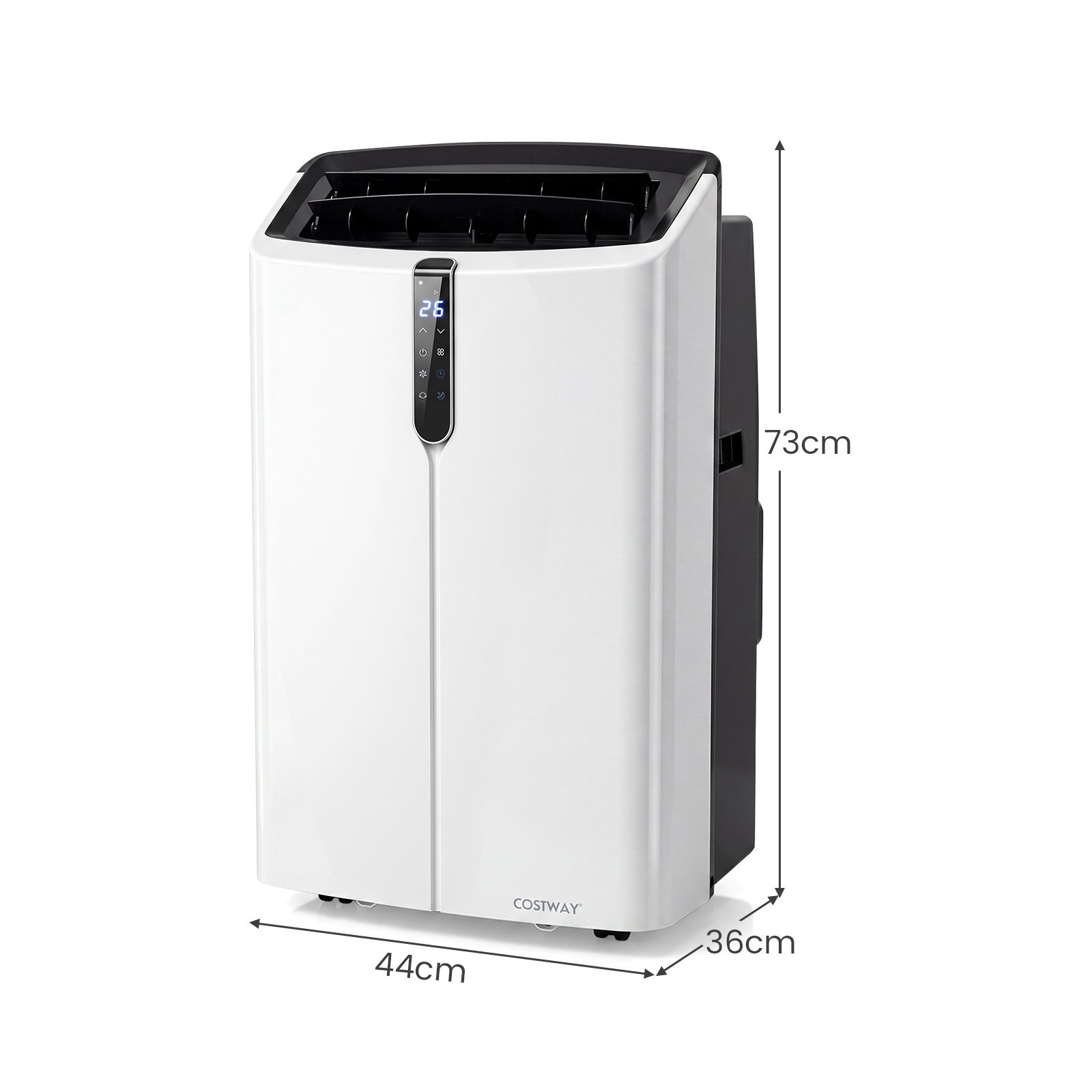 Climatiseur Mobile Silencieux 14000 BTU avec Refroidissement Chauffage Déshumidification Ventilation Mode Sommeil Télécommande pour 70 m² – Image 3