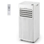 Climatiseur Mobile Silencieux 7000 BTU 3 en 1 Climatiseur Déshumidificateur Ventilateur Mode Sommeil Minuterie 24H jusqu'à 32,5 m² Blanc