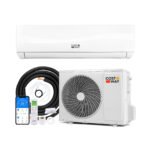 Climatiseur Split 24000 BTU Climatisation avec Pompe à Chaleur R32 Classe A++ 19 dB Silencieux pour Pièces jusqu’à 110㎡ Blanc