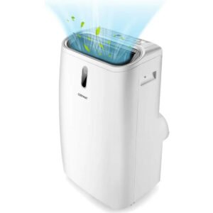 Chauffage Mobile 5 en 1 12000BTU Contrôlé sur APP Intelligente Chauffage 35㎡ Rafraîchissement Minuterie 24H Affichage LED