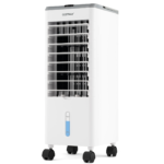 Rafraichisseur d'Air Mobile 3 Modes 3 Vitesses de Vent Refroidisseur d'Air 3 en 1 avec Oscillation 60° Minuterie 12 h Télécommande Gris