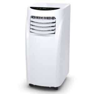 Climatiseur 3 en 1 Refroidisseur Ventilateur et Déshumidificateur 7000 BTU Fonctionnement Silencieux 785W 32x62,5x36cm