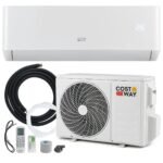 Climatiseur Mini Split 12000 BTU (3,4 kW) Unité AC Énergétiquement Efficace A++ avec Système de Pompe à Chaleur pour jusqu’à 70㎡ Blanc
