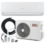 Climatiseur Mini Split 9000 BTU (2,6 kW) Unité de Climatisation Énergétiquement Efficace A++ avec Pompe à Chaleur pour jusqu’à 42㎡ Blanc
